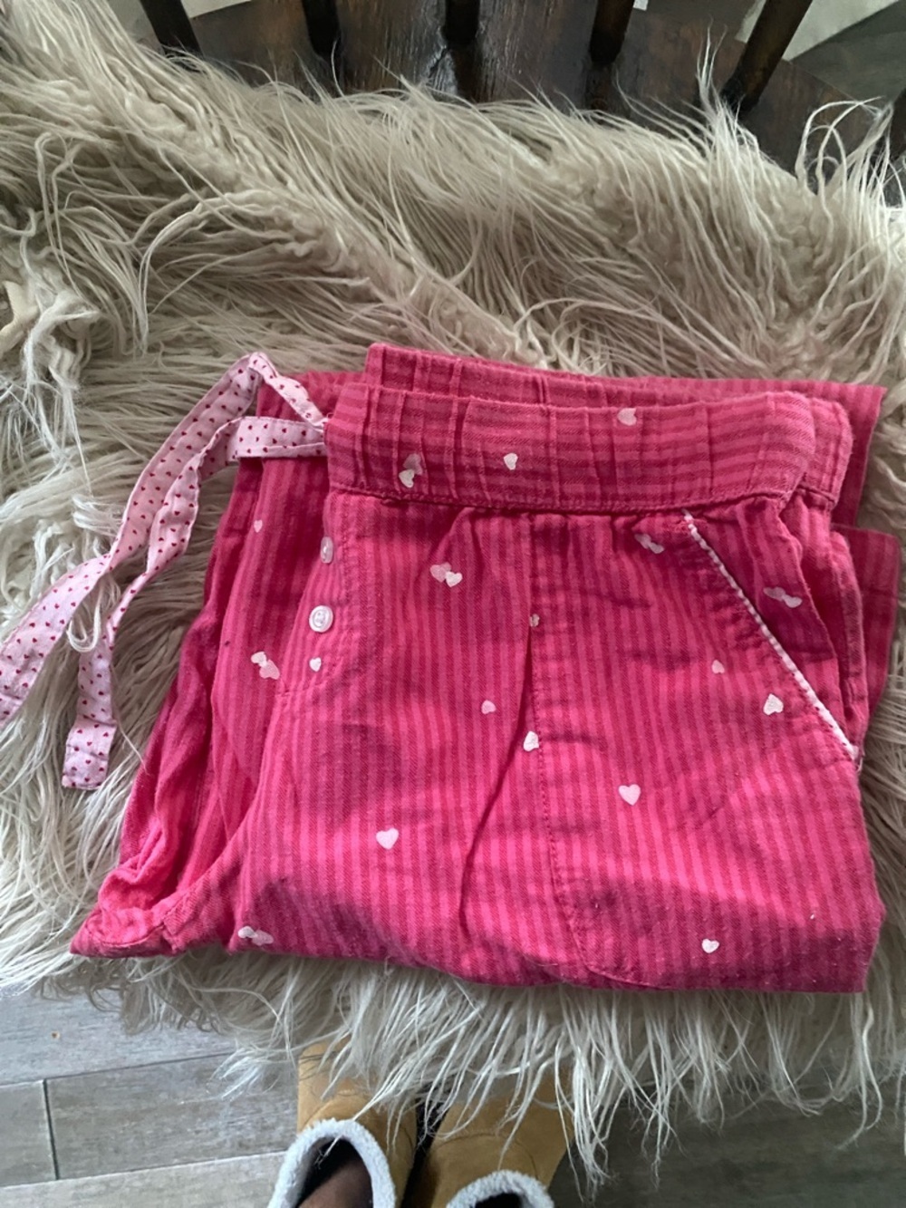 Xhilaration Hot Pink Polka Dot Kids Pajama Pants - Picture 2 of 8